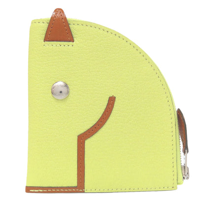 HERMES エルメス パドックウォレット シルバー金具 コインケース シェーブル レディース 中古