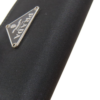 PRADA プラダ ロゴ金具 キーケース ナイロン レディース 中古