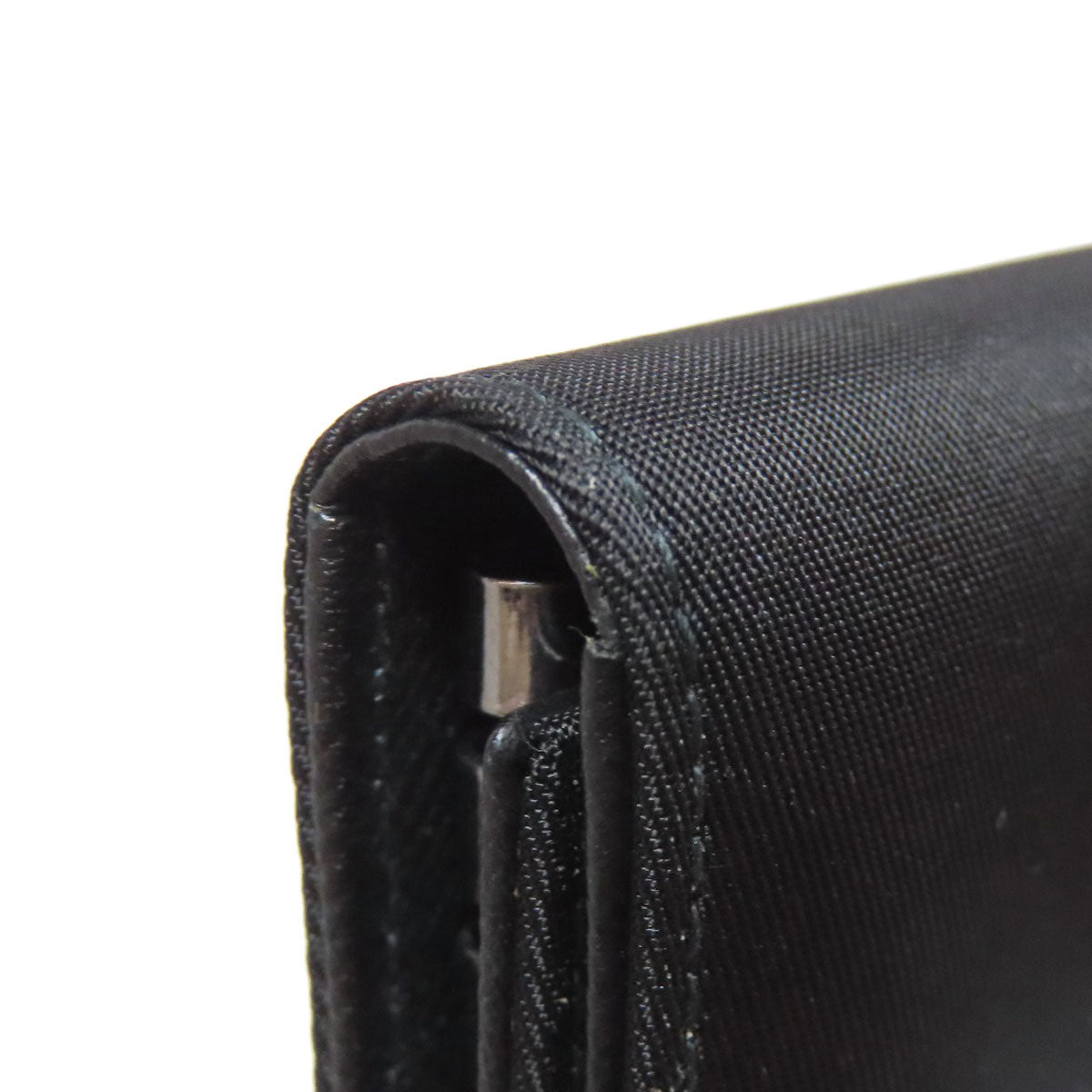 PRADA プラダ ロゴ金具 キーケース ナイロン レディース 中古