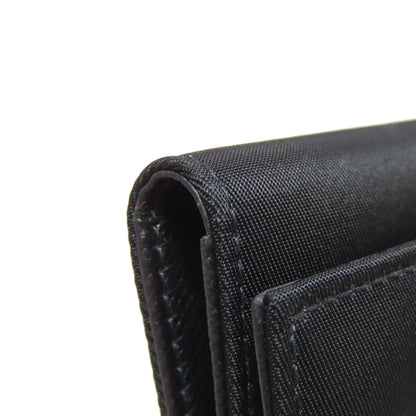 PRADA プラダ ロゴ金具 キーケース ナイロン レディース 中古