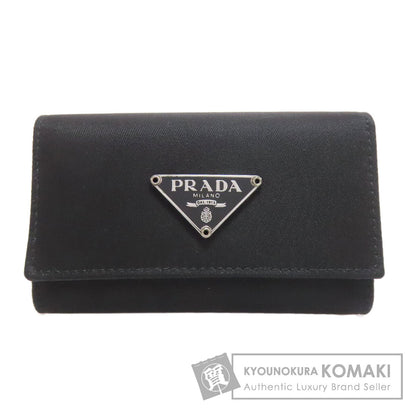 PRADA プラダ ロゴ金具 キーケース ナイロン レディース 中古