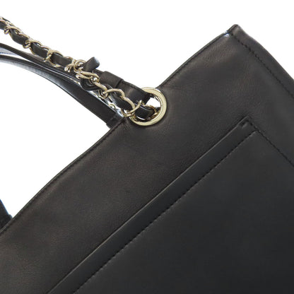 CHANEL シャネル ココマーク 2WAY トートバッグ カーフ レディース 中古