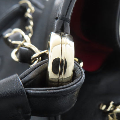CHANEL シャネル ココマーク 2WAY トートバッグ カーフ レディース 中古