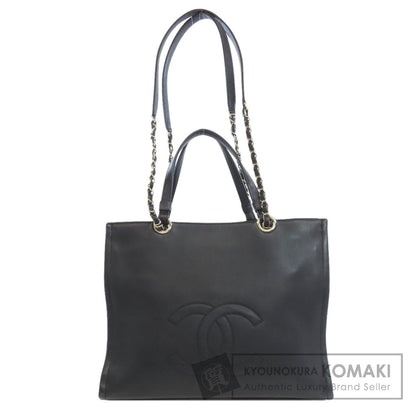 CHANEL シャネル ココマーク 2WAY トートバッグ カーフ レディース 中古