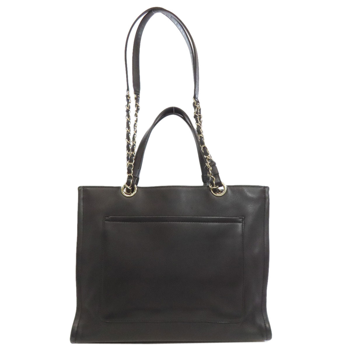 CHANEL シャネル ココマーク 2WAY トートバッグ カーフ レディース 中古