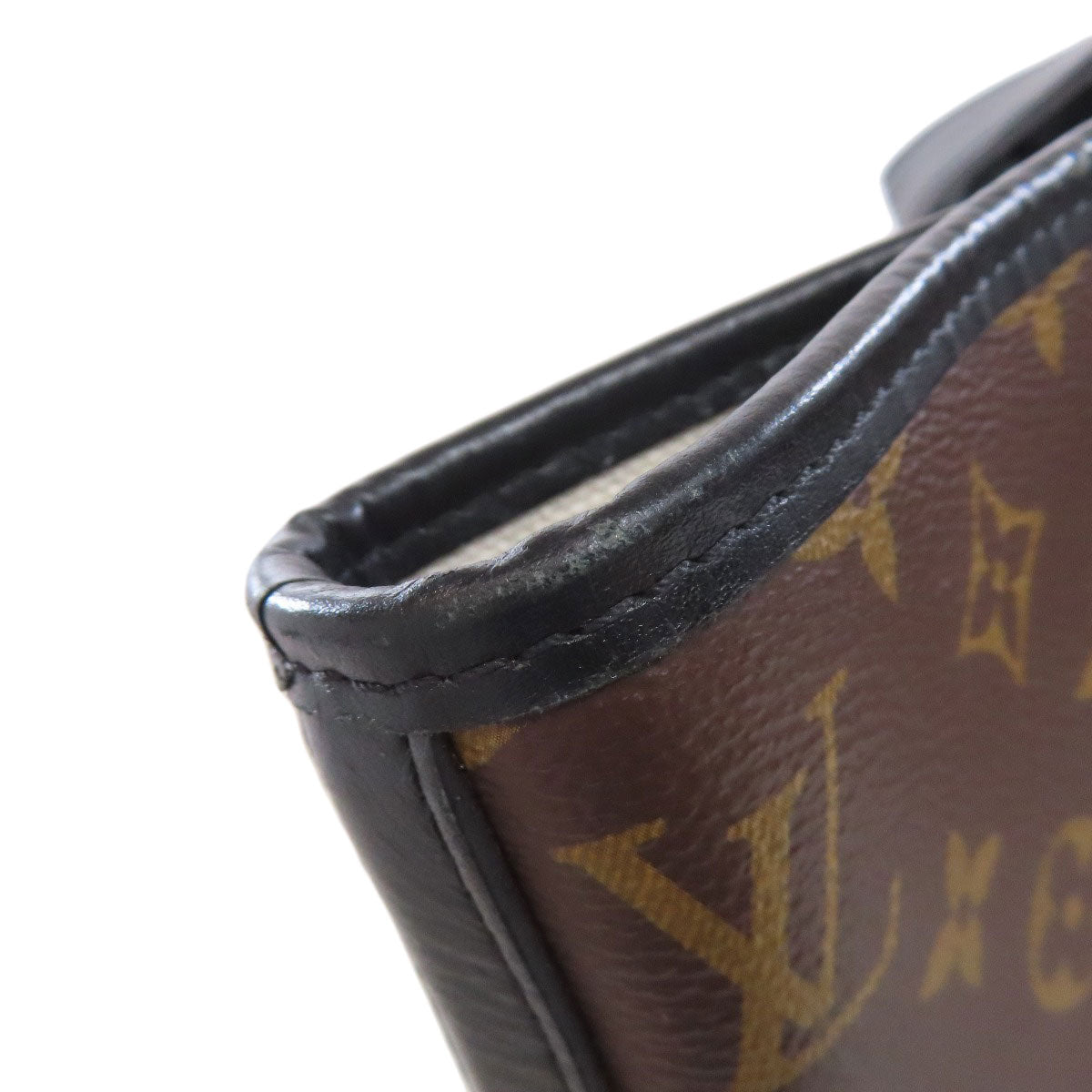 LOUIS VUITTON ルイヴィトン M45734 マカサー ウィークエンド トートバッグ モノグラムキャンバス レディース 中古