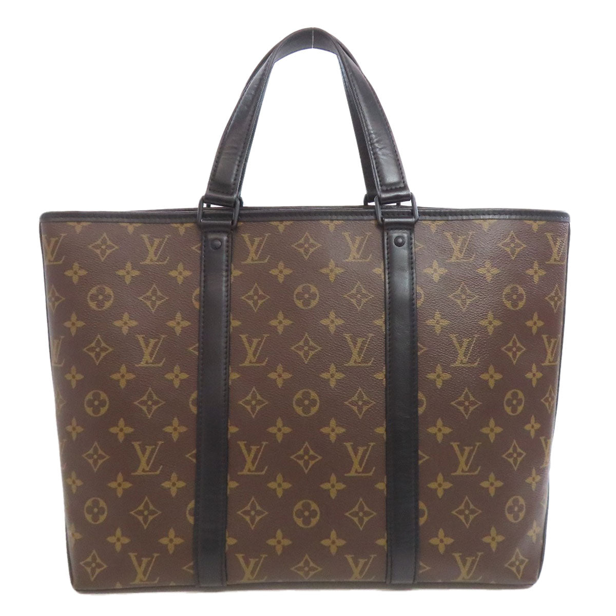 LOUIS VUITTON ルイヴィトン M45734 マカサー ウィークエンド トートバッグ モノグラムキャンバス レディース 中古