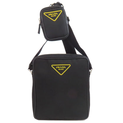 PRADA プラダ ロゴ ショルダーバッグ ナイロン レディース 中古
