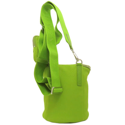 PRADA プラダ 2VH147 ロゴ ショルダーバッグ キャンバス レディース 中古