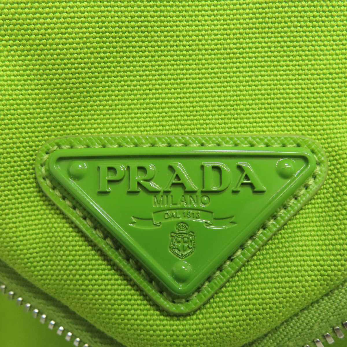 PRADA プラダ 2VH147 ロゴ ショルダーバッグ キャンバス レディース 中古