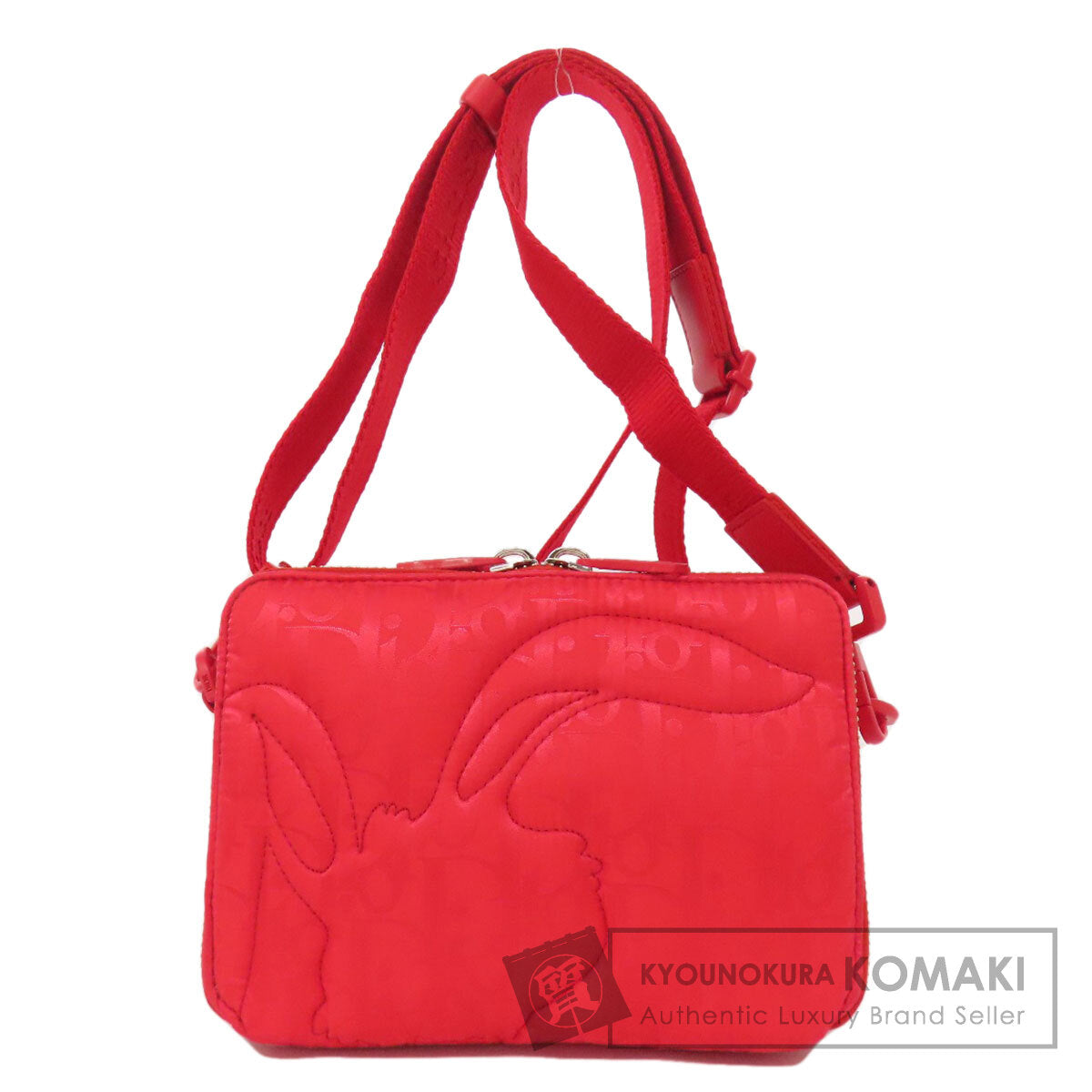 CHRISTIAN DIOR クリスチャンディオール ERLコラボ トロッター柄 ミラージュ ショルダーバッグ ナイロン レディース 中古