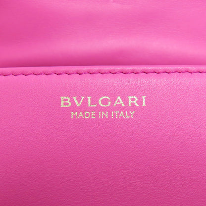 BVLGARI ブルガリ セルペンティ カボション ミニ クロスボディ 2WAY ハンドバッグ カーフ レディース 中古