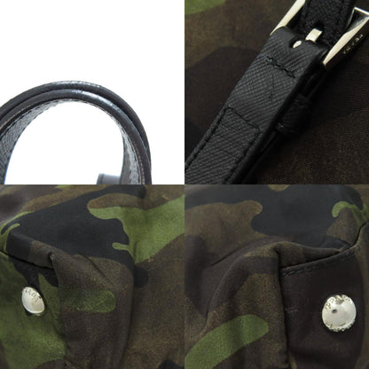 PRADA プラダ B4001T カモフラージュ柄 2WAY トートバッグ ナイロン レディース 中古