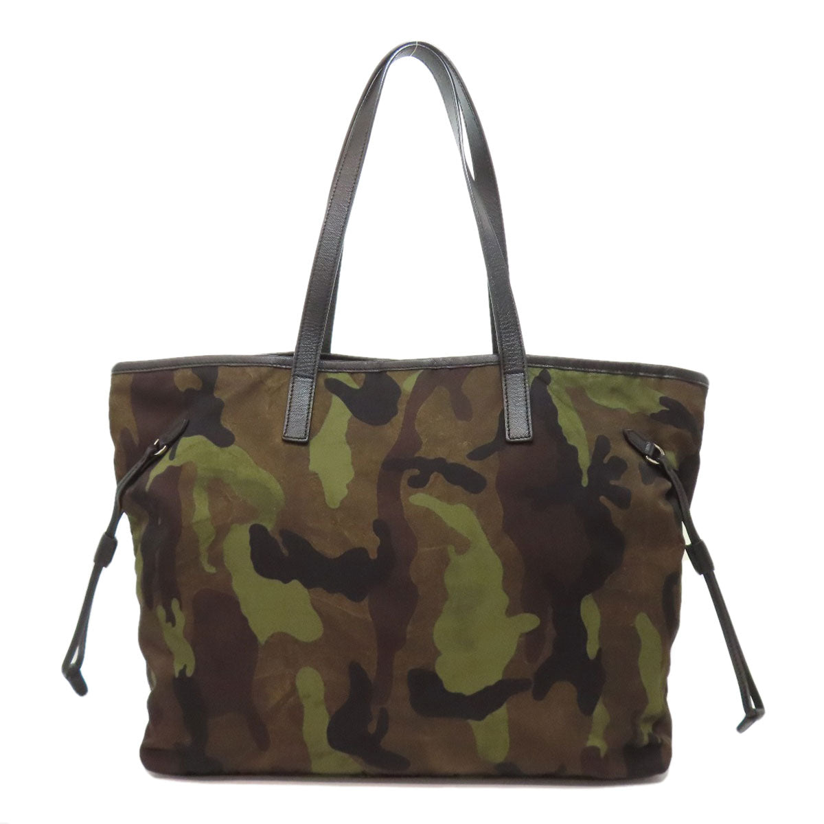 PRADA プラダ B4001T カモフラージュ柄 2WAY トートバッグ ナイロン レディース 中古