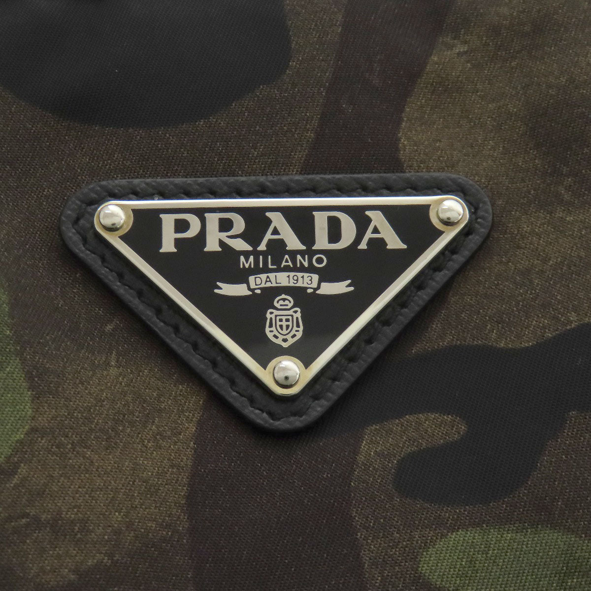 PRADA プラダ B4001T カモフラージュ柄 2WAY トートバッグ ナイロン レディース 中古