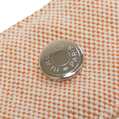 HERMES エルメス ニューフールトゥMM ハンドバッグ キャンバス レディース 中古
