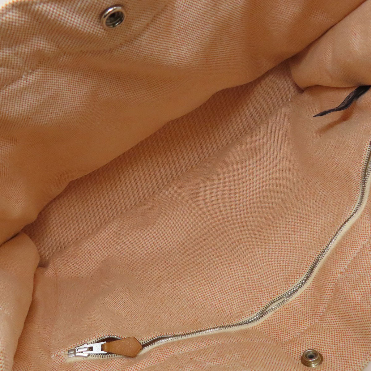 HERMES エルメス ニューフールトゥMM ハンドバッグ キャンバス レディース 中古