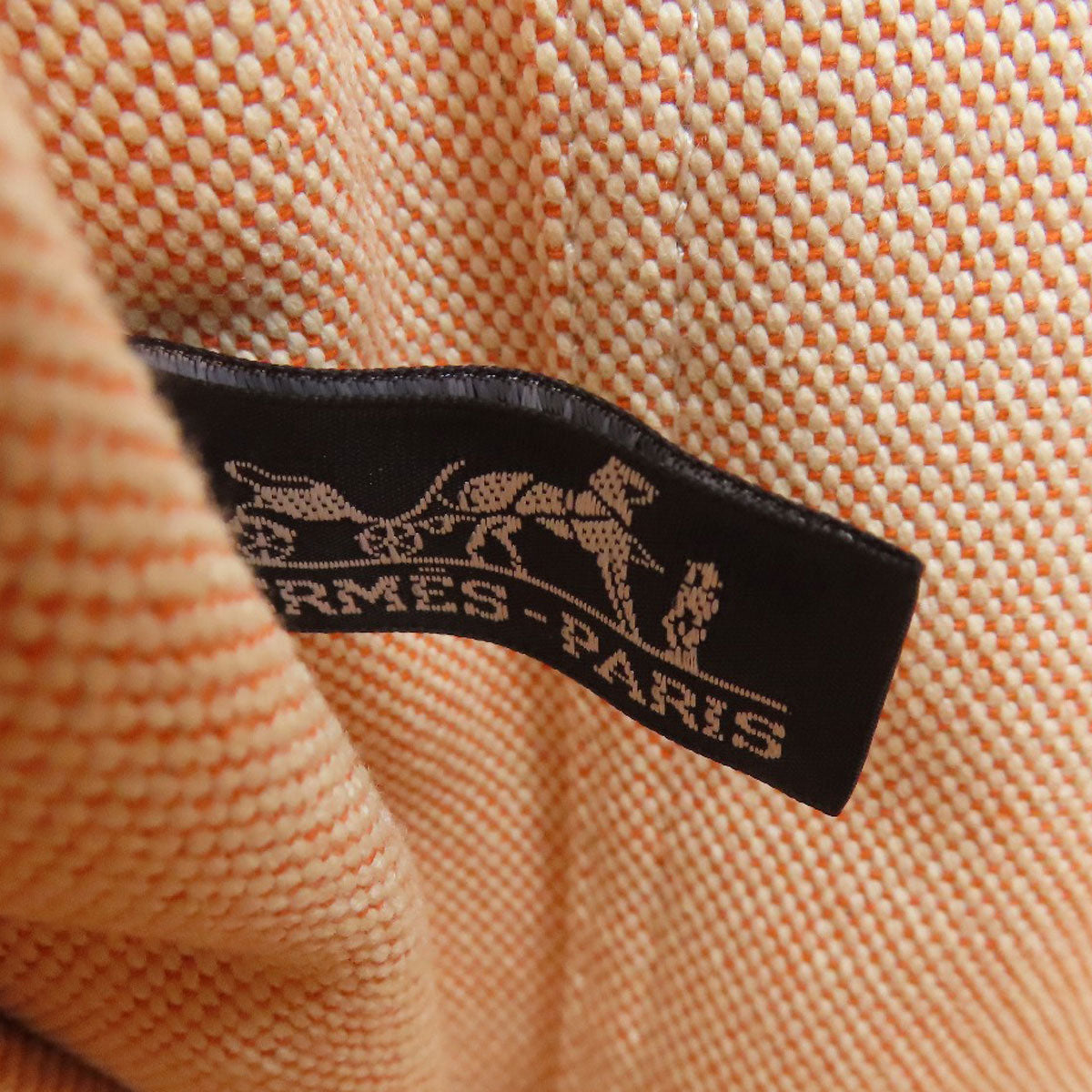 HERMES エルメス ニューフールトゥMM ハンドバッグ キャンバス レディース 中古