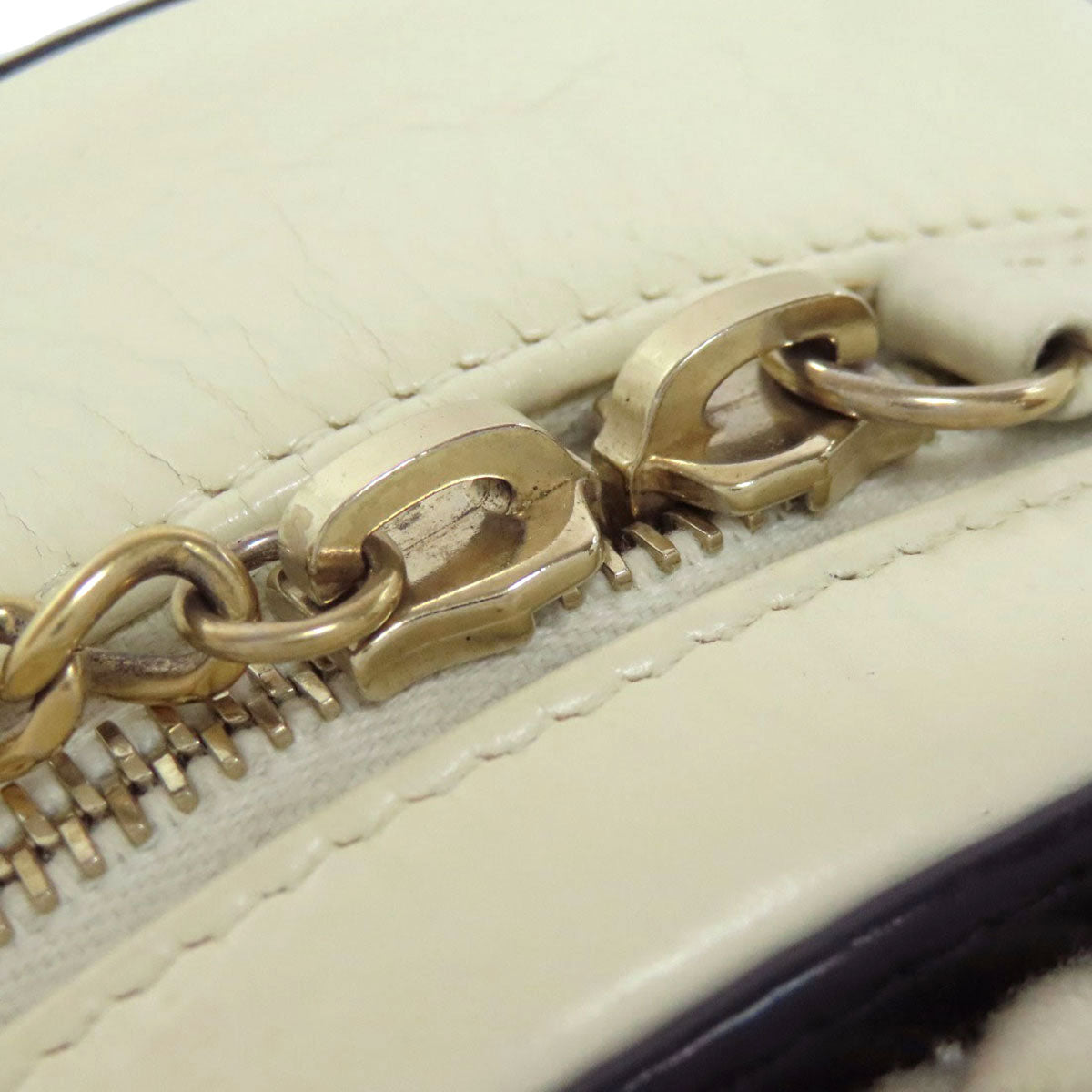 CHANEL シャネル ココマーク ゴールド金具 2WAY ハンドバッグ カーフ レディース 中古
