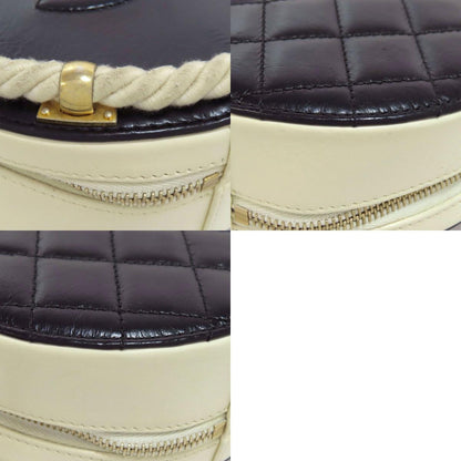 CHANEL シャネル ココマーク ゴールド金具 2WAY ハンドバッグ カーフ レディース 中古