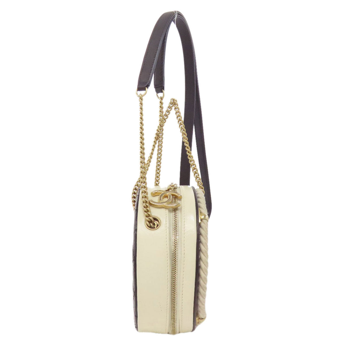 CHANEL シャネル ココマーク ゴールド金具 2WAY ハンドバッグ カーフ レディース 中古
