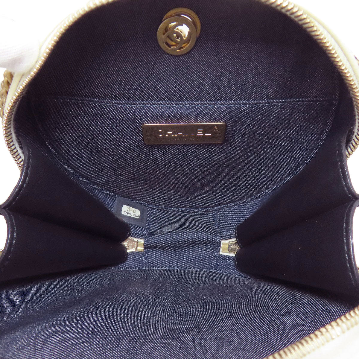 CHANEL シャネル ココマーク ゴールド金具 2WAY ハンドバッグ カーフ レディース 中古