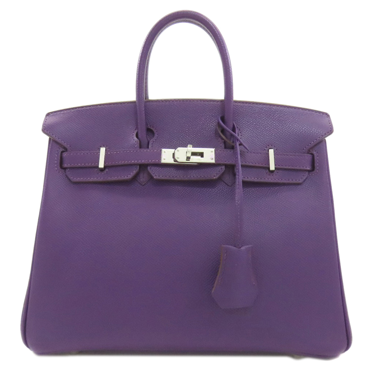 HERMES エルメス バーキン25 シルバー金具 ハンドバッグ エプソン レディース 中古
