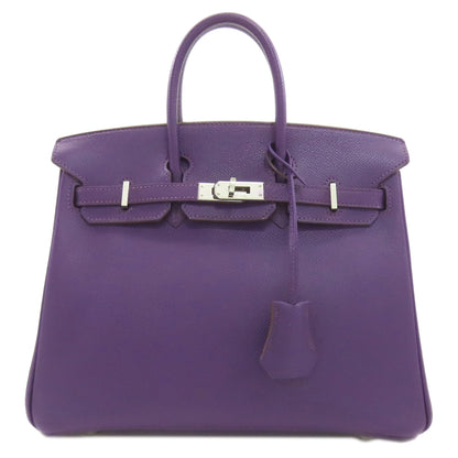 HERMES エルメス バーキン25 シルバー金具 ハンドバッグ エプソン レディース 中古