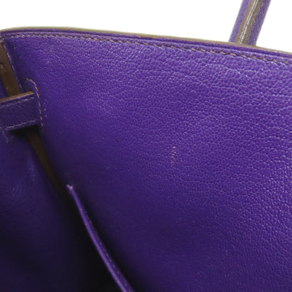 HERMES エルメス バーキン25 シルバー金具 ハンドバッグ エプソン レディース 中古