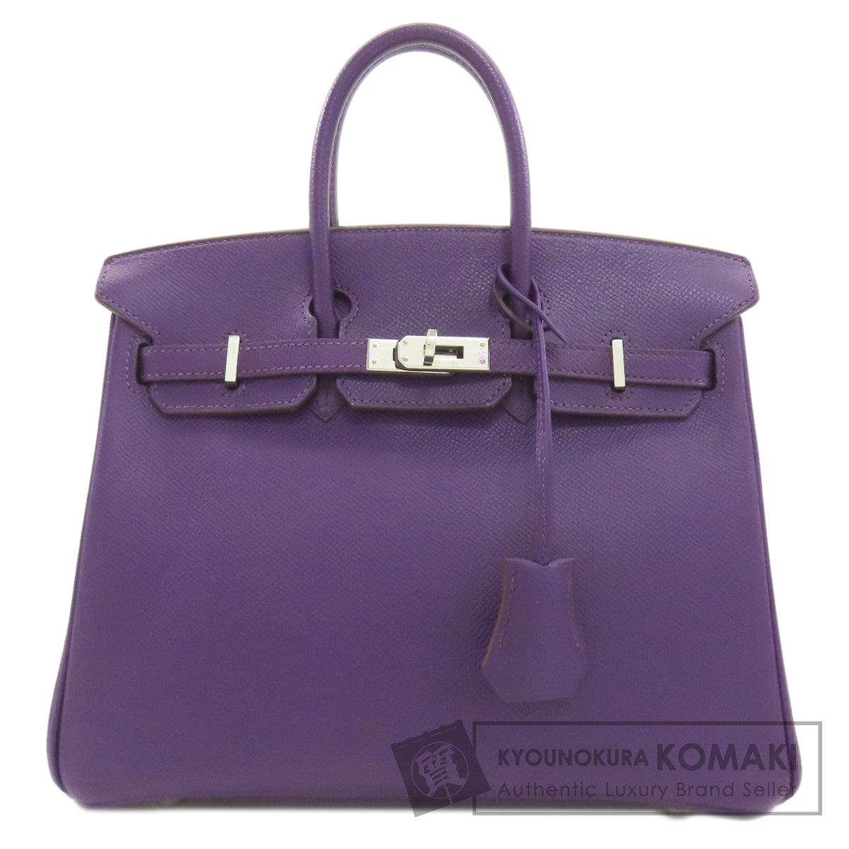 HERMES エルメス バーキン25 シルバー金具 ハンドバッグ エプソン レディース 中古