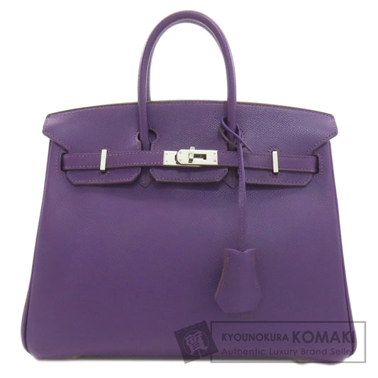 HERMES エルメス バーキン25 シルバー金具 ハンドバッグ エプソン レディース 中古