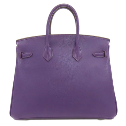 HERMES エルメス バーキン25 シルバー金具 ハンドバッグ エプソン レディース 中古