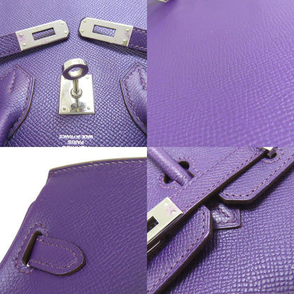 HERMES エルメス バーキン25 シルバー金具 ハンドバッグ エプソン レディース 中古