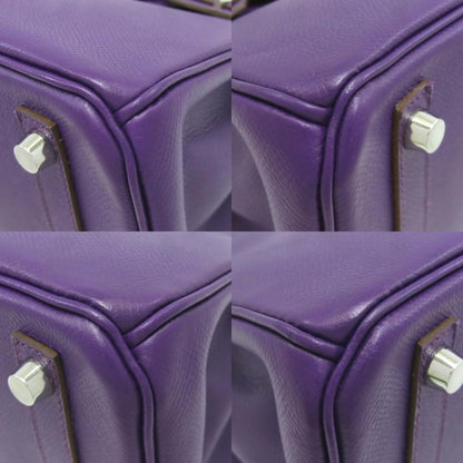 HERMES エルメス バーキン25 シルバー金具 ハンドバッグ エプソン レディース 中古
