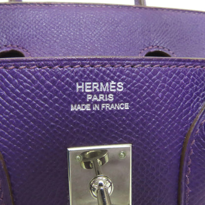 HERMES エルメス バーキン25 シルバー金具 ハンドバッグ エプソン レディース 中古