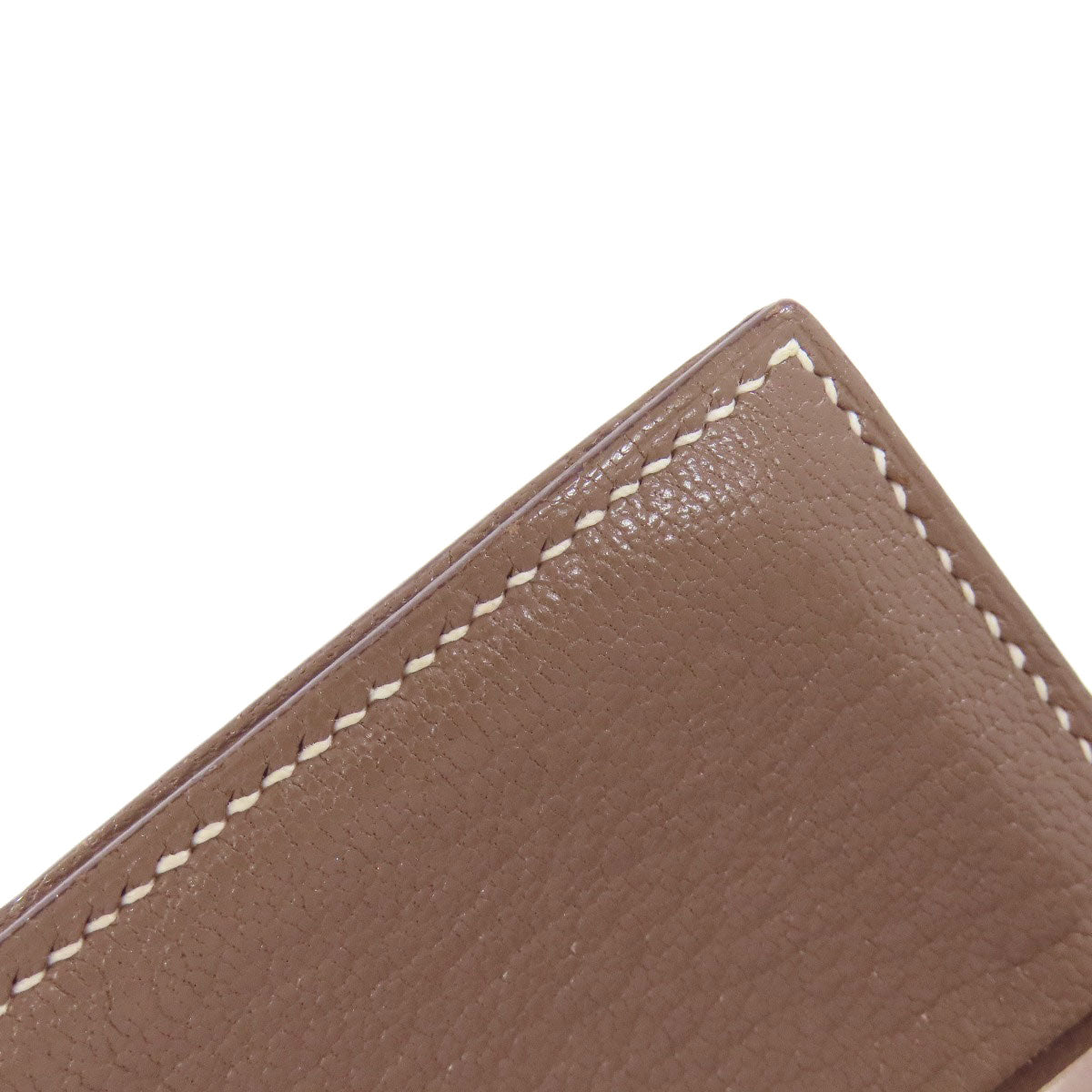 HERMES エルメス ベアンミニ エトープ シルバー金具 コインケース シェーブル レディース 中古