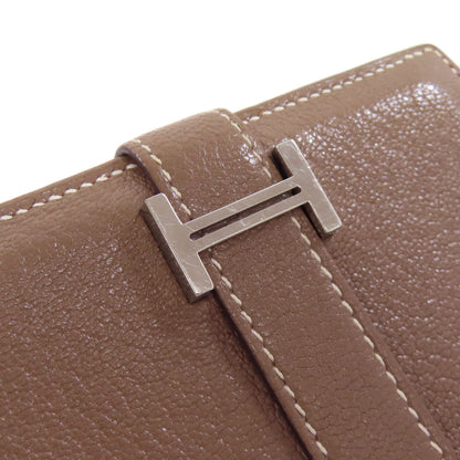 HERMES エルメス ベアンミニ エトープ シルバー金具 コインケース シェーブル レディース 中古