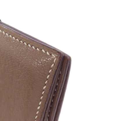 HERMES エルメス ベアンミニ エトープ シルバー金具 コインケース シェーブル レディース 中古