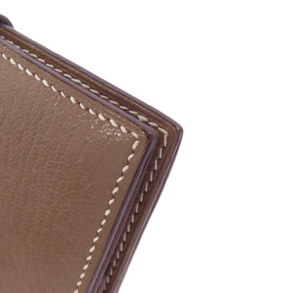 HERMES エルメス ベアンミニ エトープ シルバー金具 コインケース シェーブル レディース 中古