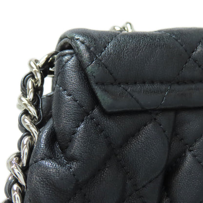 CHANEL シャネル チェーンショルダー マトラッセ シルバー金具 ショルダーバッグ カーフ レディース 中古