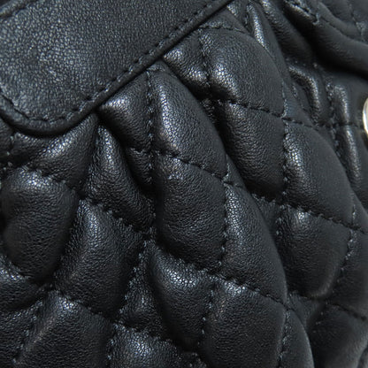 CHANEL シャネル チェーンショルダー マトラッセ シルバー金具 ショルダーバッグ カーフ レディース 中古