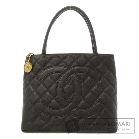 CHANEL シャネル 復刻トート ゴールド金具 トートバッグ グレインド カーフスキン レディース 中古