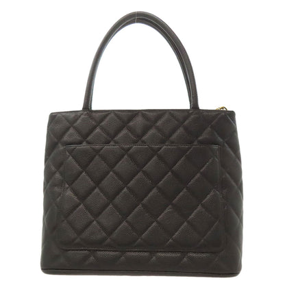 CHANEL シャネル 復刻トート ゴールド金具 トートバッグ グレインド カーフスキン レディース 中古