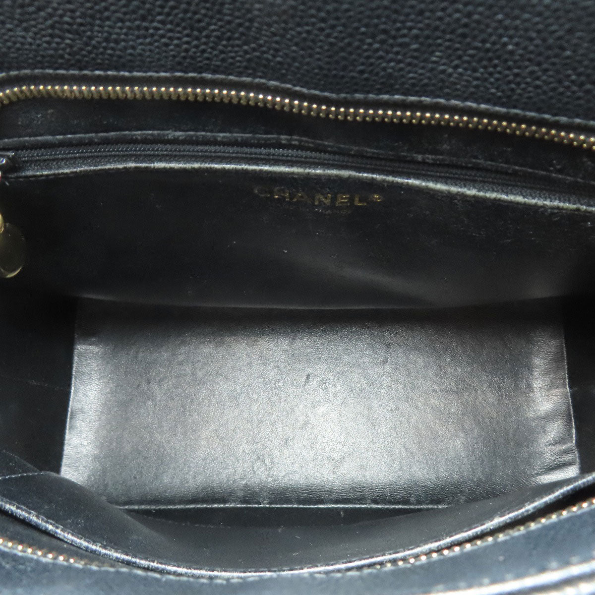 CHANEL シャネル 復刻トート ゴールド金具 トートバッグ グレインド カーフスキン レディース 中古