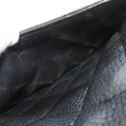 CHANEL シャネル チェーンショルダー マトラッセ シルバー金具 ショルダーバッグ グレインド カーフスキン レディース 中古