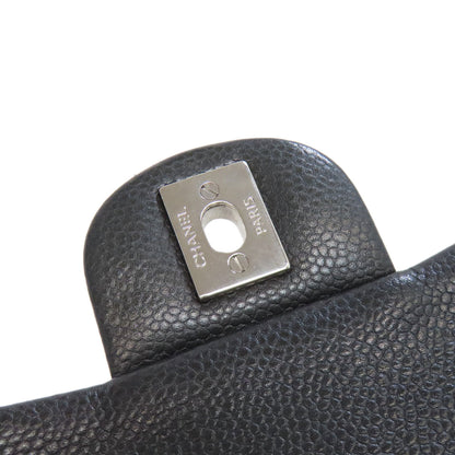CHANEL シャネル チェーンショルダー マトラッセ シルバー金具 ショルダーバッグ グレインド カーフスキン レディース 中古