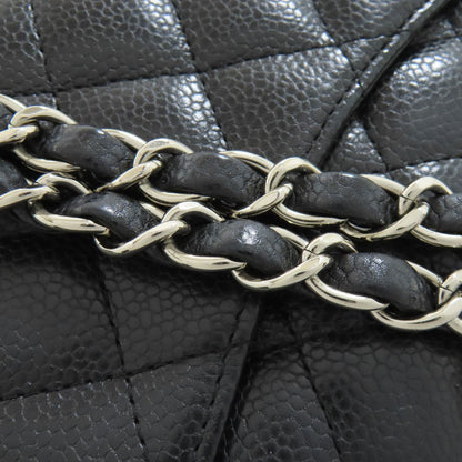 CHANEL シャネル チェーンショルダー マトラッセ シルバー金具 ショルダーバッグ グレインド カーフスキン レディース 中古