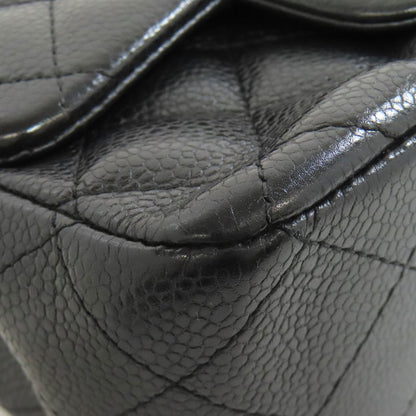 CHANEL シャネル チェーンショルダー マトラッセ シルバー金具 ショルダーバッグ グレインド カーフスキン レディース 中古