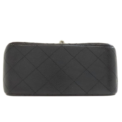CHANEL シャネル チェーンショルダー マトラッセ シルバー金具 ショルダーバッグ グレインド カーフスキン レディース 中古