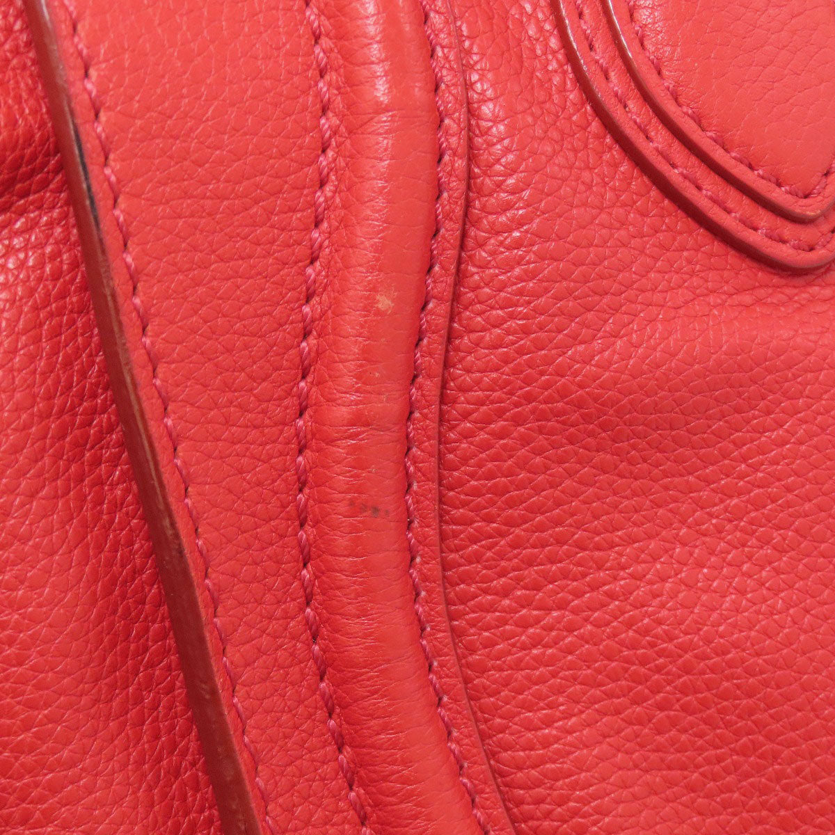 CELINE セリーヌ ラゲージマイクロ ハンドバッグ レザー レディース 中古